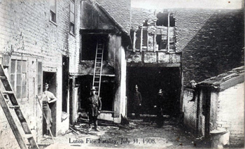 A postcard showing the door behind which William Clifford died
